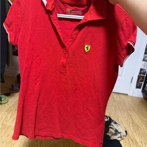 Scuderia Ferrari Polo in Bold Red